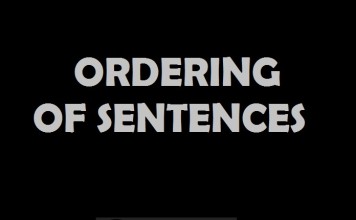 Ordering of sentences