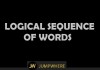 Logical Sequence of words