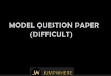 Aptitude Model Question Paper (Difficult - Level)