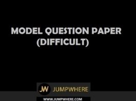 Aptitude Model Question Paper (Difficult - Level)