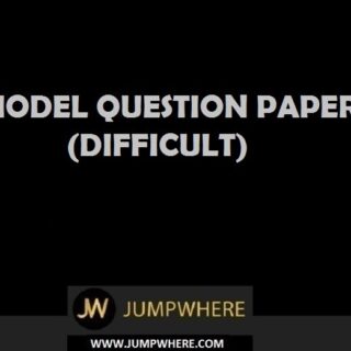Aptitude Model Question Paper (Difficult - Level)