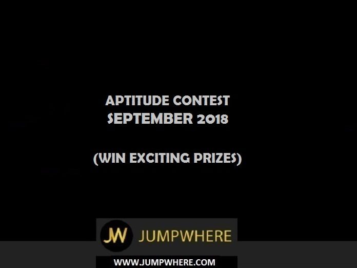 Aptitude Contest - SEPTEMBER 2018