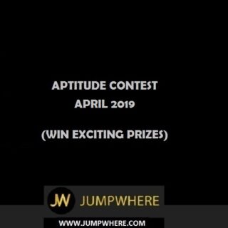 jumpwhere aptitude contest april 2019