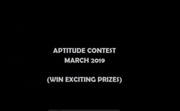 Aptitude Contest - March 2019