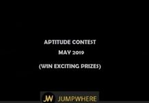 Jumpwhere Aptitude Contest - May 2019