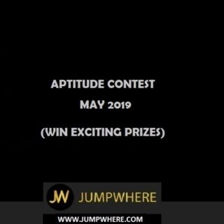 Jumpwhere Aptitude Contest - May 2019