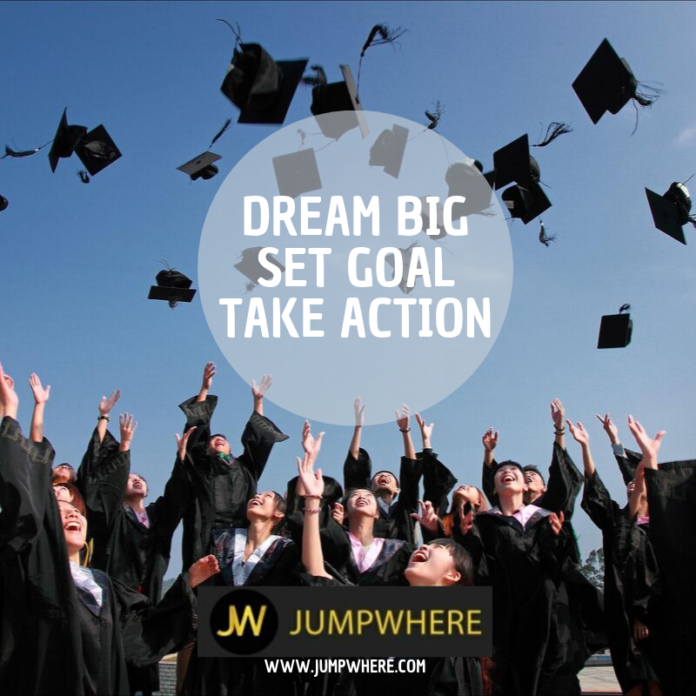college graduate dream into action