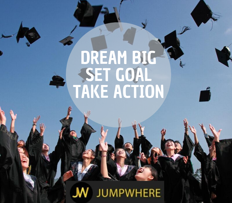 college graduate dream into action