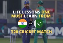 Life Lessons one must learn from India Pakistan T20 Cricket Match