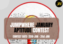 Jumpwhere Aptitude Contest – January 2022