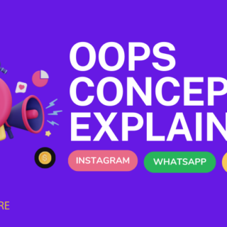 Object Oriented Concept - OOPS CONCEPTS EXPLAINED using whatsapp instagram and snapchat
