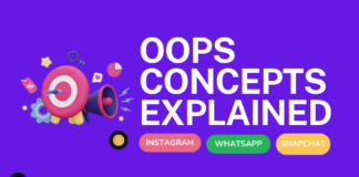 Object Oriented Concept - OOPS CONCEPTS EXPLAINED using whatsapp instagram and snapchat